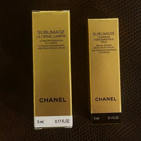 NIB Chanel Sublimage Ultimate Regeneration and Brightening Cream & Eye Serum - Picture 1 of 6